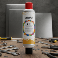 Peinture de réparation antirouille auto-pulvérisante, vernis changeant de couleur, noir rouge, pulvérisation automatique à commande manuelle, peinture de revêtement 2K