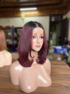 Peluca de Cabello Humano Vietnamita Premium con Frente de Encaje, Cutícula Alineada, Cabello Virgen, Negro Natural, Exportación de Fábrica al por Mayor - Product Image 5