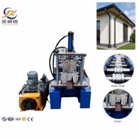 Machine de formage de gouttières en rouleaux pour toitures de maisons et villas, certifiée CE ISO, automatique, haute vitesse, pour gouttières galvanisées