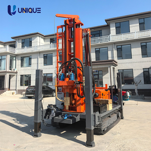 เครื่องเจาะบ่อน้ำแบบเคลื่อนที่ได้ รุ่น China Economical 260m พร้อมเครื่องยนต์ดีเซล เกียร์บ็อกซ์ แบริ่ง และอุปกรณ์เจาะหลุมเจาะ  ใหม่สำหรับขาย - Product Image 2