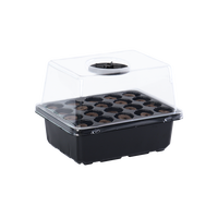 Kit de démarrage de plantes agricoles en silicone à 20 cellules avec dôme pour semis de légumes