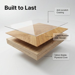 <span class=keywords><strong>Parquet</strong></span> en chêne russe multicouche anti-rayures à chevrons, dimensions 520x95x14/1.2mm, idéal pour les chambres d'enfants - Product Image 4