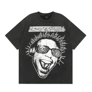 Camiseta de Verano Casual de Manga Corta para <span class=keywords><strong>Hombre</strong></span>, de Alta Calidad, con Estampado Animal, de Algodón de 280 Gramos, <span class=keywords><strong>Serie</strong></span> Hell Star NFC - Product Image 6