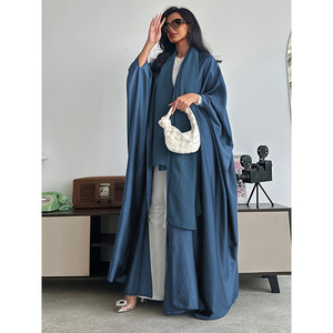Abaya Estiva Casual Tradizionale Musulmana <span class=keywords><strong>con</strong></span> <span class=keywords><strong>Maniche</strong></span> <span class=keywords><strong>a</strong></span> <span class=keywords><strong>Pipistrello</strong></span>, <span class=keywords><strong>Abito</strong></span> Modesto Dubai, Fornitore di Abiti Casual Musulmani per Donne - Product Image 6