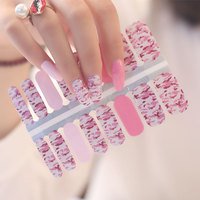 Autocollants adhésifs pour ongles, 16 pièces, pour Nail Art, mode, fleur rouge, crâne, effrayant, Design, enveloppe, Halloween