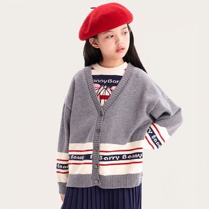 OEM/ODM Logotipo Personalizado das Mulheres Algodão Knit Top <span class=keywords><strong>Cardigan</strong></span> Jacquard Design Camisola para a Estação do Outono para Senhoras & Meninas - Product Image 4