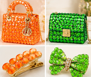 OLeeya Vente en gros de 12 modèles de strass à la même taille, cristaux néon fluorescents à dos plat, non thermocollants, pour accessoires - Product Image 6