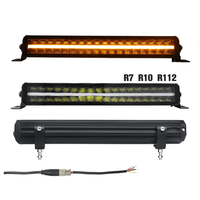 ECE R112 R10 R7 Barre lumineuse à LED pour voiture tout-terrain, avec marquage E blanc et ambre, à double rangée
