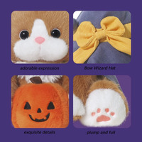 Peluche personnalisée de chat sorcier, certifiée CE CPC, fabricant de jouets en peluche, poupée de chat magique personnalisée