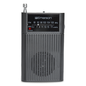 EMERSON dB จอแสดงผลดิจิตอลแบบพกพา, วิทยุ AM/FM สไตล์กระเป๋าพร้อมลำโพงสเตอริโอในตัวที่มีการเลือกวงดนตรีสำหรับ AM FM - Product Image 1