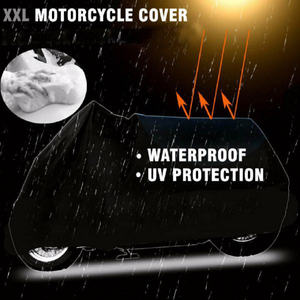 Heavy Duty <b>Waterproof</b> Motorcycle Cover XL Size Polyester for Winter <b>Outdoor</b> <b>Storage</b> Snow Rain Protection Packed in Bag - Product Image 5