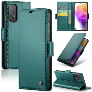 R20 Magnetic Wallet Leather Case For Samsung Galaxy A73 Luxury New Arrival Kickstand Flip Cover Case For Samsung A73 Book Cases