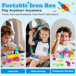 Juguete de Bloques de Construcción Magnéticos Portátil de Alta Calidad, Adecuado para la Educación Preescolar para Entrenar el Cerebro de los Niños - Product Image 5
