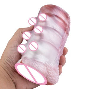 YOCY Masturbador de Silicona Suave de Doble Canal, Copa de Avión Realista con Diseño de Cachorro, Masajeador de Próstata, Juguetes Sexuales Anales y Vaginales para Adultos - Product Image 4