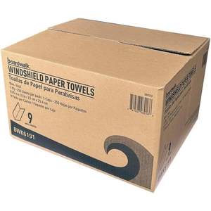 Serviettes en papier pour pare-brise Boardwalk, non parfumées, 9,125 x 10,25, bleues, 250 par paquet, 9 paquets par carton - Serviettes de lavage de voiture - Product Image 5