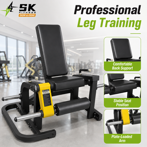 Macchina per Estensione Gambe SK a Carico a Piastre, Attrezzatura Commerciale per Allenamento Forza, Leg Press, Macchina per <span class=keywords><strong>Fitness</strong></span> Parte Inferiore del Corpo, Attrezzatura da <span class=keywords><strong>Palestra</strong></span> - Product Image 2