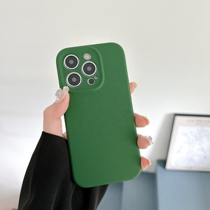 Funda de Silicona Líquida de Lujo con Logotipo Sublimado para <span class=keywords><strong>iPhone</strong></span> 16 15 14 <span class=keywords><strong>13</strong></span> 11, <span class=keywords><strong>Accesorios</strong></span> para Móviles, Fundas Pro Max, Venta al Por Mayor - Product Image 1