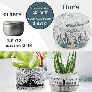 Paquete de 6 velas perfumadas, juego de regalo, velas de aromaterapia para el hogar, velas de cera de soja de larga duración de 200H, regalos para mujeres, ideales. - Product Image 4