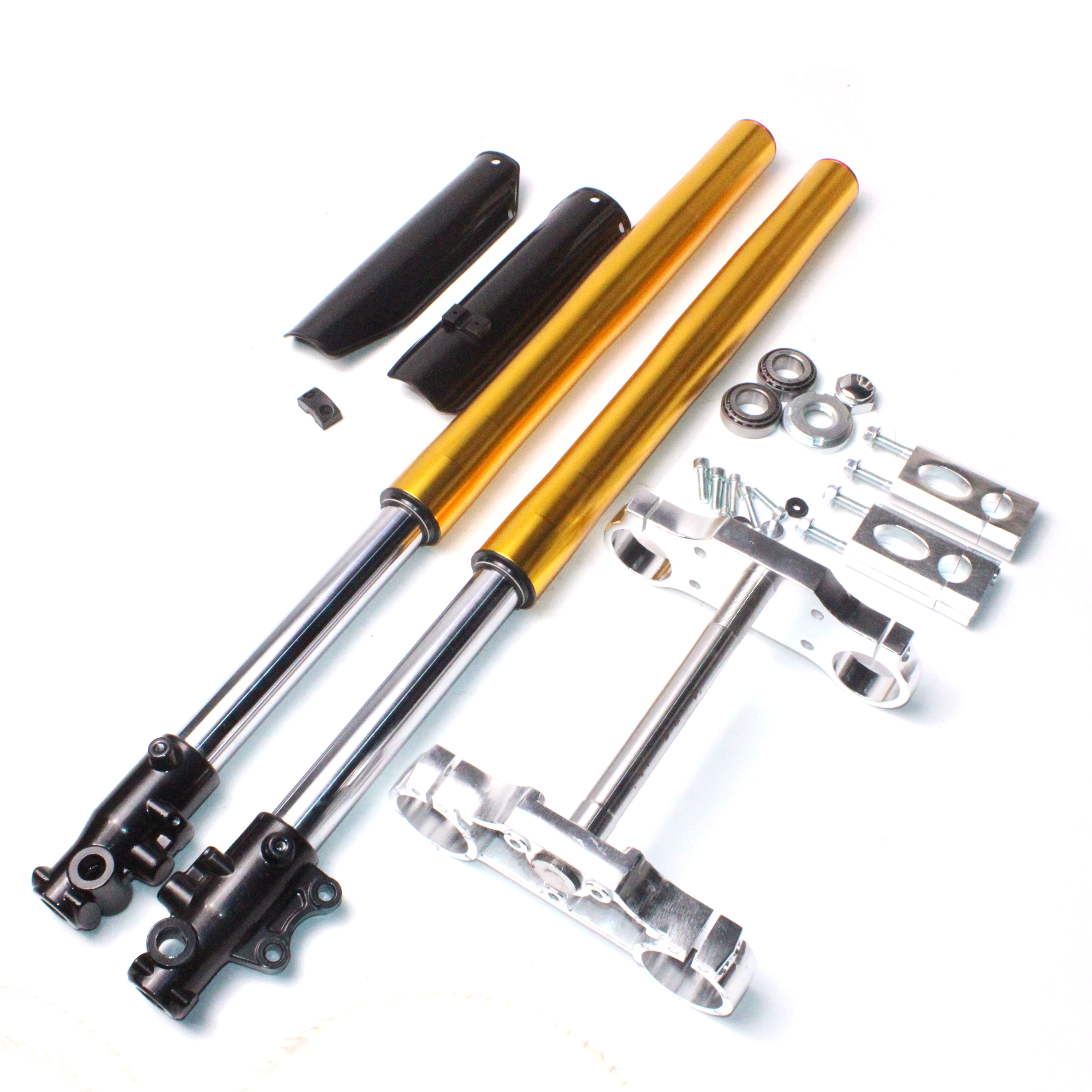 Forchetta dorata + alzata d'argento