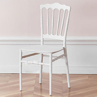 Chaise de banquet empilable en plastique à bas prix, chaise de réception pour événements et banquets