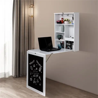 Table murale pliable suspendue moderne, bureau Simple, table à manger pliable en bois, rangement, bureau d'ordinateur