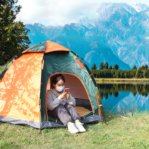 Tienda de campaña impermeable al aire libre para <span class=keywords><strong>3</strong></span> a 4 personas a prueba de viento y tela Oxford gruesa emergente instantánea - Product Image 3