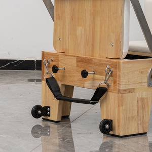 Reformer Pilates Classique en Chêne Durable avec Fonctionnalités Réglables pour Studio Personnel, <span class=keywords><strong>Yoga</strong></span> et Entraînement de Santé - Product Image 2