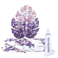 Colle à mosaïque non toxique et imperméable WBG, mastic silicone transparent polyvalent pour usage DIY