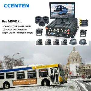 H.264 4 Channel 8CH MDVR SSD HDD Live Stream Blackbox Mobile DVR Recorder Screen 3G 4G Wifi GPS Truck Bus Camera DVR MDVR