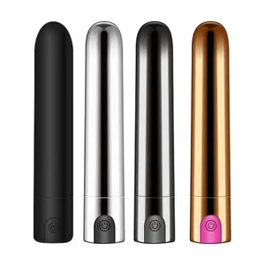 Bán buôn đạn Vibrator cho phụ nữ khiêu dâm G tại chỗ dildo Vibrator lesbian dành cho người lớn quan hệ tình dục đồ chơi màu hồng sang trọng mềm tím không thấm nước USB