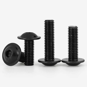 Alta qualità <span class=keywords><strong>M4</strong></span> 12/16/20/25MM 316 nero acciaio inossidabile tipo L <span class=keywords><strong>vite</strong></span> a testa tonda con testa esagonale con rondella - Product Image 2