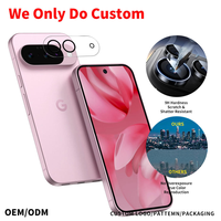 Protection d'objectif d'appareil photo ODM 9H pour Google Pixel 10 Pro/10 Pro XL, protecteur d'objectif en verre avec anneau en aluminium et plateau d'installation