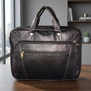 Sacs messagers pour ordinateur portable 100% cuir véritable, impression de logo personnalisée, imperméables, durables, grande capacité, écologiques, légers, à bandoulière - Product Image 1