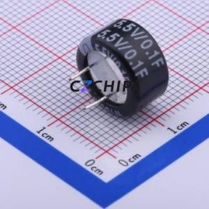 Supercondensateur WTC5V50F1Z-0713C, composant traversant (THT), condensateur 0,1F -20%~+80% 5,5V 20uA@24hrs - Product Image 1