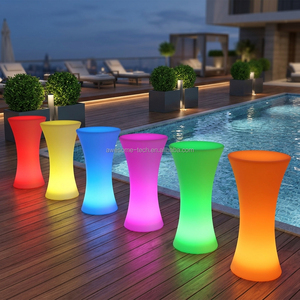 Muebles de Bar LED de Alta Gama para Exteriores, Usados en Restaurantes y Discotecas, Mesa y Sillas de Bar, Mesas Redondas para Eventos - Product Image 1