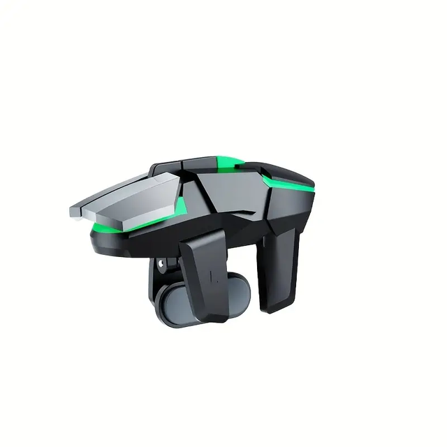 Pair DY02 Mobile Game Triggers Controller with Shooting Assist Buttons Delay-Free Touch for Mobile Black ABS+Metal L1R1