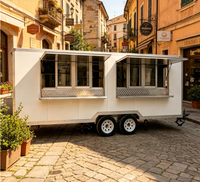 Remorque à barre de remorquage pour camions de restauration, haute productivité, certifiée CE, en tôle galvanisée, pour services alimentaires et de boissons, usage agricole