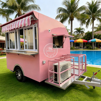 Chariot Alimentaire 2026, Chariot de Vente de Boissons Mobile Extérieur, Remorque Fast Food Personnalisée, Camion Restaurant avec Cuisine Complète