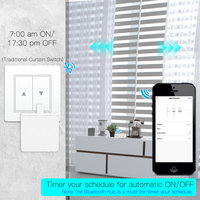 Robot connecté Tuya, bouton-poussoir bleu, pour luminaire, ventilateur, cafetière, porte de garage