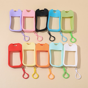 Meilleure vente de désinfectant pour les mains en plastique <span class=keywords><strong>vide</strong></span> de type carte de crédit vaporisateur de parfum rechargeable de 50ml avec porte-clés - Product Image 1