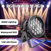 18x12w 4in1 18x15w 5in1 18x18w rgbwauv 6in1 extérieur étanche IP65 led par peut mettre en scène des lumières pour des événements de projet en plein air discothèque