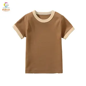 Özel % 100% pamuk çocuklar T shirt bebek t-shirt üreticisi pamuklu çocuk boş T gömlek