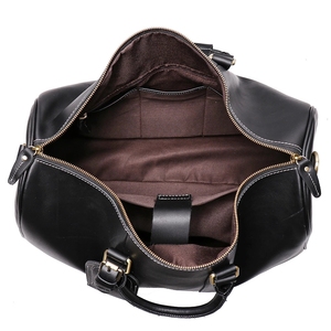 Borsa da Viaggio in Vera Pelle con Logo Personalizzabile, Borsone Sportivo per Weekend e Pernottamenti, per Attività all'Aperto - Product Image 3