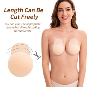 Soulevez les couvre-mamelons autocollants réutilisables <span class=keywords><strong>adhésif</strong></span> collant Silicone mamelon Pasties soutiens-<span class=keywords><strong>gorge</strong></span> pour femmes pétales de poitrine avec étui de voyage - Product Image 3