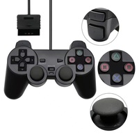 Kontroler Kabel PS2 GEME Getaran Ganda Analog Gamepad Warna Kristal Transparan Bahan ABS Garansi 12 Bulan OEM/ODM