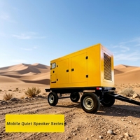 Générateur diesel super silencieux mobile sur remorque 50 kVA 40 kW avec moteur Yuchai, démarrage automatique ATS 50 Hz