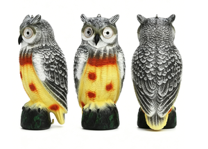 Décoy de chasse au renard en PE avec yeux lumineux en relief, base en souche d'arbre, pour la chasse aux oiseaux sauvages, vente en gros - Product Image 5