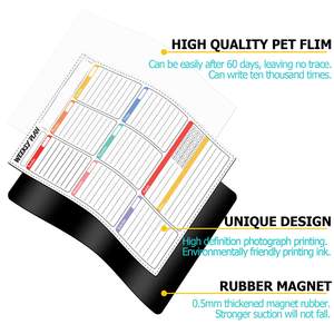 Bloc de notas diario personalizado, planificador <span class=keywords><strong>mensual</strong></span> de borrado en seco para el hogar, escuela, <span class=keywords><strong>calendario</strong></span> magnético para imanes de nevera, <span class=keywords><strong>pizarra</strong></span> - Product Image 5