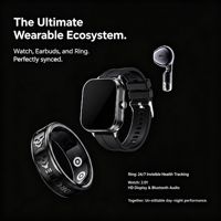 Dispositivos Electrónicos al por Mayor, Reloj Inteligente con Monitor de Salud, Deporte y Sueño, Resistente al Agua IP68 5ATM, Anillos Inteligentes