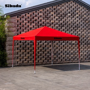 Tonnelle Pop-up Imperméable 3x3 en Tissu Oxford 210D et PVC, Simple Couche, Toutes Saisons, pour Jardin, Fêtes et Extérieur - Product Image 3